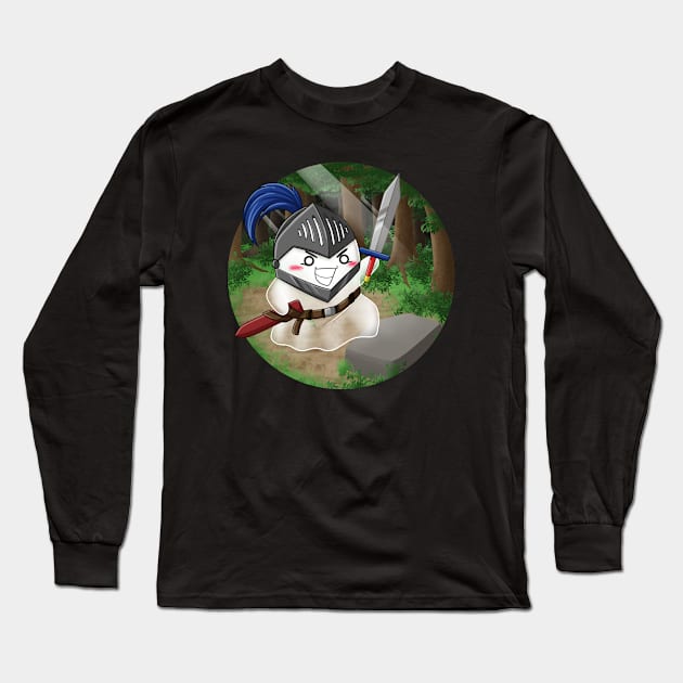 Kawaii Ghosts - The warrior get ready for the next battle Long Sleeve T-Shirt by Chiisa